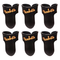 dAndrea Finger Picks 6-Set Black Large