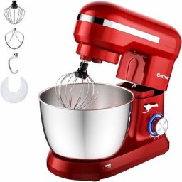 Costway - Robot Pâtissier 1300W avec Bol 4,5L en Acier Inox Batteur Electrique à 8 Vitesses