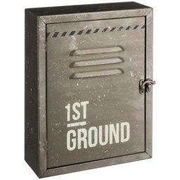 Boîte à clé District 9 30x23 cm - Atmosphera créateur d'intérieur - Gris