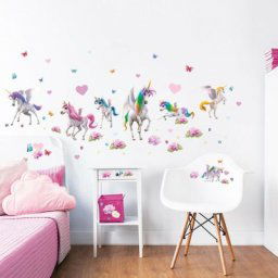 71 Stickers Licornes magiques Walltastic