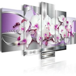 Tableau - Orchidée et fantaisie 100x50