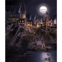 Sanders&sanders - Papier peint panoramique Harry Potter Poudlard - 2.7 x 2.25 m de gris foncé et