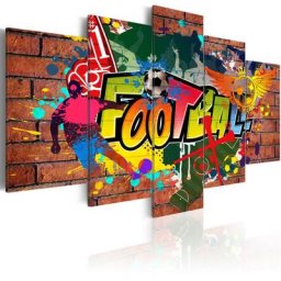 Tableau - football (graffiti) 100x50