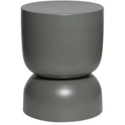 Table d'appoint. bout de canapé. table de chevet en métal. gris foncé. Madi. Ø32 x h 42cm - Gris