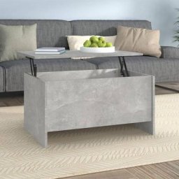 Table basse Table de salon | Bout de canapé Gris béton 80x55,5x41,5 cm Bois d'ingénierie 48568