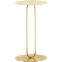 Kave Home - Table d'appoint Nithanda en métal finition dorée ø 30,5 cm - Doré