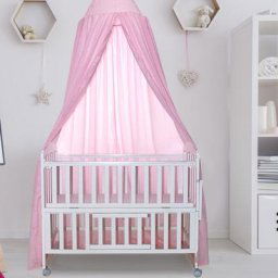 Ciel de lit bébé Lit à baldaquin moustiquaire pare-chocs enfants auvent chambre moustiquaire bébé