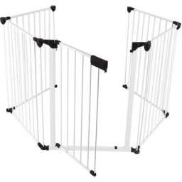 Barriere de securite enfant GRANDE VERSION 3.1M 5 panneaux blanc