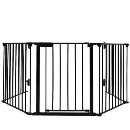 Barrière de sécurité enfant grande version 3.1M 5 panneaux noir