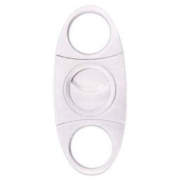 Coupe-cigare en acier inoxydable argenté, coupe-cigare, ciseaux à double lame 9040mm