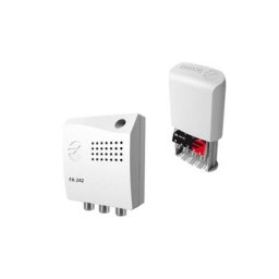 Kit Amplificateur de Mât + Alim 24V 150mA Gain 35dB 1 Entrée uhf - Fixation Rai din - tnt antenne