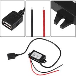 1pc dc-dc Buck Adaptateur 12V/24V vers usb 5V 3A Convertisseur Régulateur Cble Fils