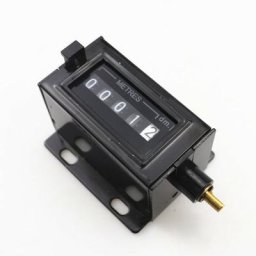 Compteur manuel mécanique avec bouton rotatif Noir