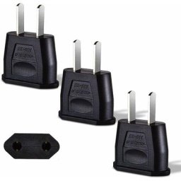 3 x Adaptateur Prise usa Adaptateur de Voyage, Convertisseur de France vers us, Adaptateur Prise