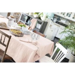 Nappe rectangle 150 x 350 cm Gaze de coton Rose - Rose clair