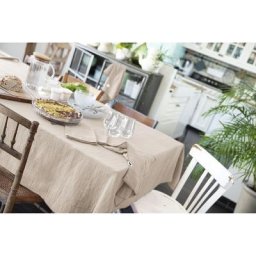 Nappe rectangle 150 x 350 cm Gaze de coton Naturel - Naturel