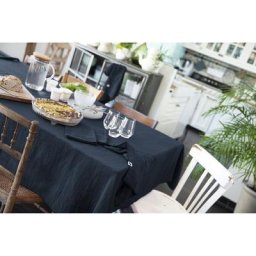 Nappe rectangle 150 x 350 cm Gaze de coton Bleu marine - Bleu