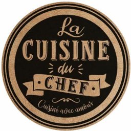Set de table rond en toile de jute - Cuisine Chef