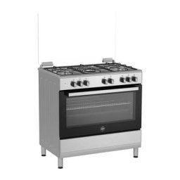 La Germania - Cuisiniere sel9mx - 5 feux gaz - four électrique - multifonction - Inox