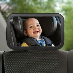 Rétroviseur Voiture Bébé, Miroir Voiture Bébé 360° Rotation Réglable et 100% Incassable,
