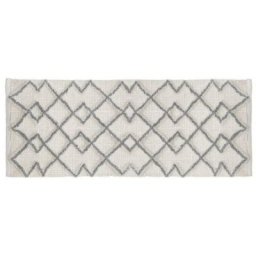 Five Simply Smart - Tapis de salle de bain 50x120 Ethnique gris coton - Gris
