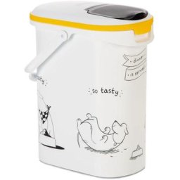 Curver - Récipient alimentaire Dinner is Served pour chiens 10 l Blanc