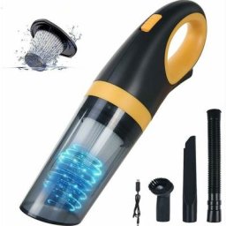GP - Aspirateur Voiture,Aspirateur a Main sans Fil,Portable 120W 8500PA,Rechargeable