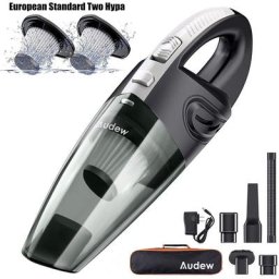 Fantablau - Aspirateur 120W 6000Pa Portable Rechargeable aspirateur sec humide pour voiture Pet