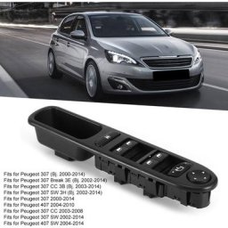 Commutateur de lève-vitre électrique Console avant gauche 6554KT convient pour Peugeot 307/407
