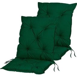 Stilista - Lot de 2 coussins de chaise à dossier bas 104 x 52 x 8 cm Indoor et Outdoor en
