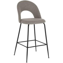 Tabouret Mahalia gris clair hauteur 63 cm - Gris - Kave Home