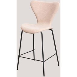 Taburete Alto et Tela De Style Sklum Nu brun pâle ↑66 cm Noir - Nu brun pâle ↑66 cm Noir