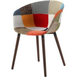 Chaise Dolly patchwork multicolore - Multicolore