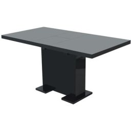 Table extensible de salle à manger Noir brillant,pour 2 - 4 Personnes design scandinave Meuble636084