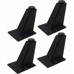 Pieds de meuble de rechange réglables en aluminium – Pieds en métal noir – Pieds de table de