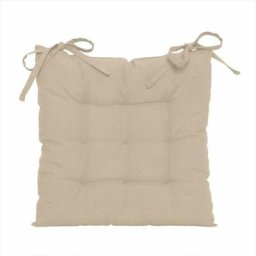 Centrale Brico - Set de 4 Galettes de chaise Popy, beige l.38 x H.38 cm