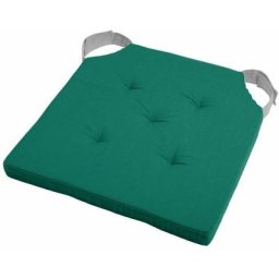 Coussin de chaise attaches scratchs Émeraude 38 x 38 cm