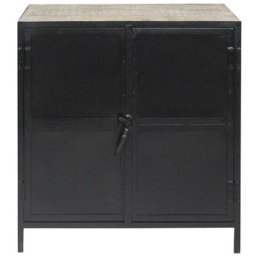 Petit buffet en bois de manguier et métal White - Noir