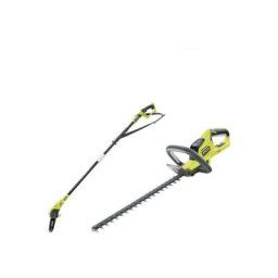 Pack Ryobi taille haie 18V OnePlus lithium OHT1845 - élagueur à chaîne sur perche 18V OnePlus