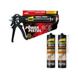 UHU - Pack Power Pistol - 2 cartouches colle Néoprène - 2 x 350g