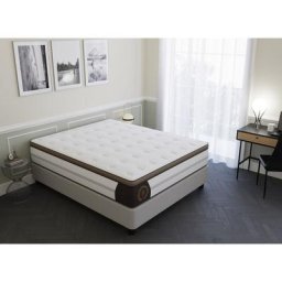 Deco In Paris - Matelas hybride royal lux 140 x 190 cm ressorts ensachés et mémoire de forme