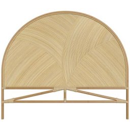 Tête de lit en rotin naturel 160 cm - Beigia - Marron Clair