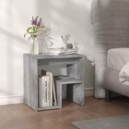 Chevet Commode de nuit - Table d'appoint - Sonoma gris 40x30x40 cm Bois d'ingénierie Chic-755911