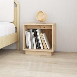 Chevet Commode de nuit - Table d'appoint - 40x30x40 cm Bois de pin solide Chic-655275 - Brun