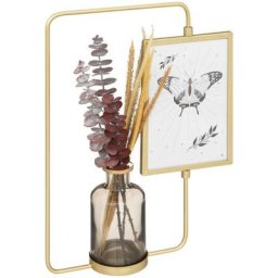 Atmosphera - Cadre photo Cristina - métal et verre - doré - 10x15 cm créateur d'intérieur - Doré