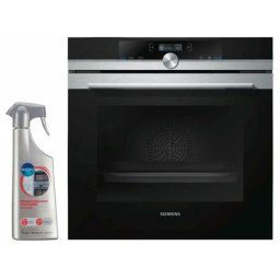 Four Pyrolyse encastrable inox 71L multifonction chaleur tournante - Inox - Siemens