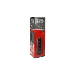 Ruecab - Serviteur De Cheminée, Serviteur Bois Cheminée - Support + 4 Accessoires : Pelle,