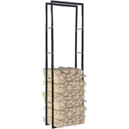 Grosmonde - Portant de Bois de Chauffage Acier Panier Porte-b?ches Range b?ches vertical avec