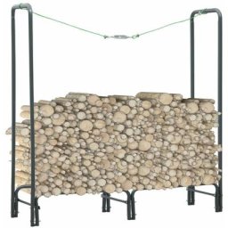 True Deal - Portant de bois de chauffage Anthracite 120x35x120 cm Acier
