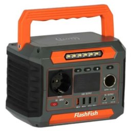 FlashFish P66 Groupe Electrogène 288Wh/230V 500W crête Générateur Solaire Portable, Batterie de